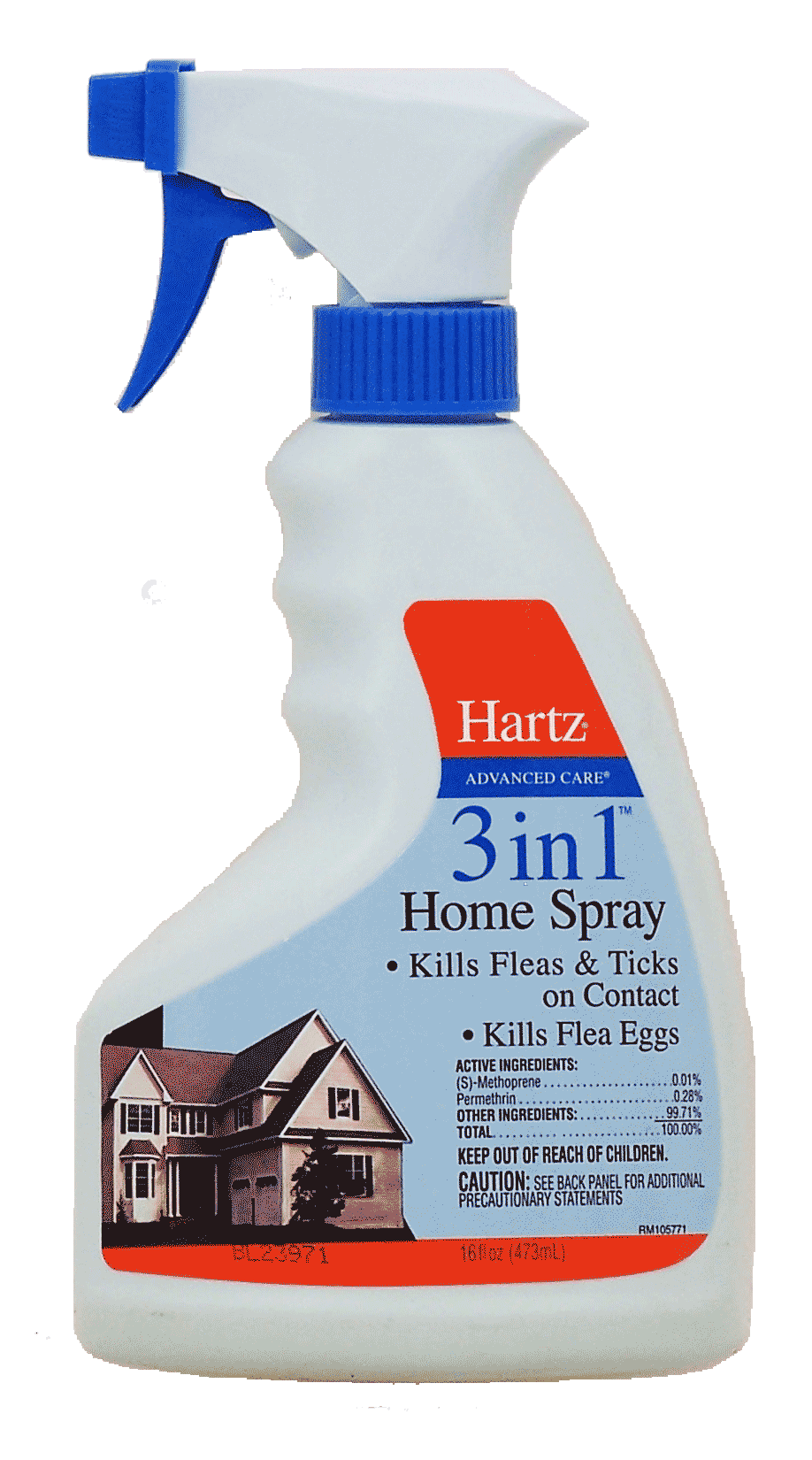 Hartz Control 3 in 1 home spray, kills fleas & ticks on contact, kills flea eggs Full-Size Picture